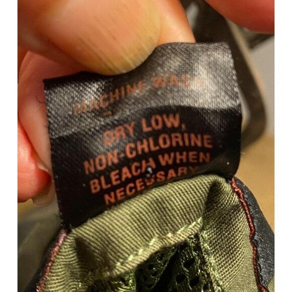 REUNION Outfitters Vest Jacket Army Green Patches Medium - Picture 6 of 11